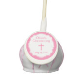 Pink Cross Baby Girl Baptism Christening Favor (Front)