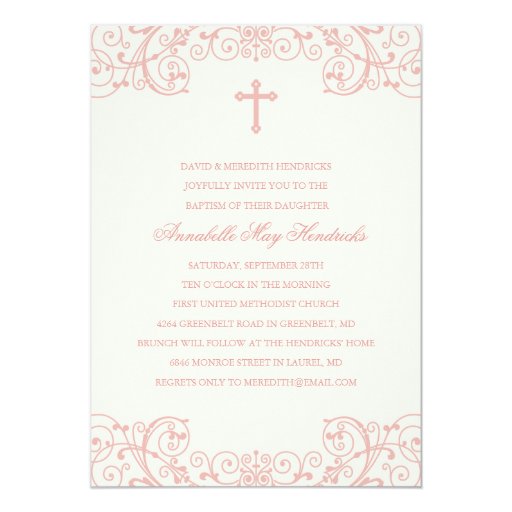 Baptism Cross Invitations 5