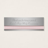 Pink Cross Bomboniere Tags (Back)