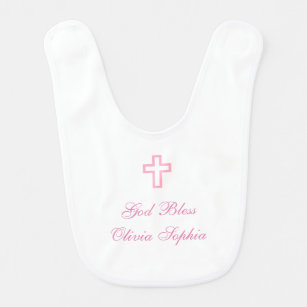 personalized baptism bib