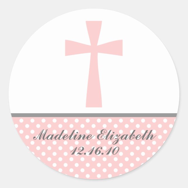 Pink Cross Stickers (Front)