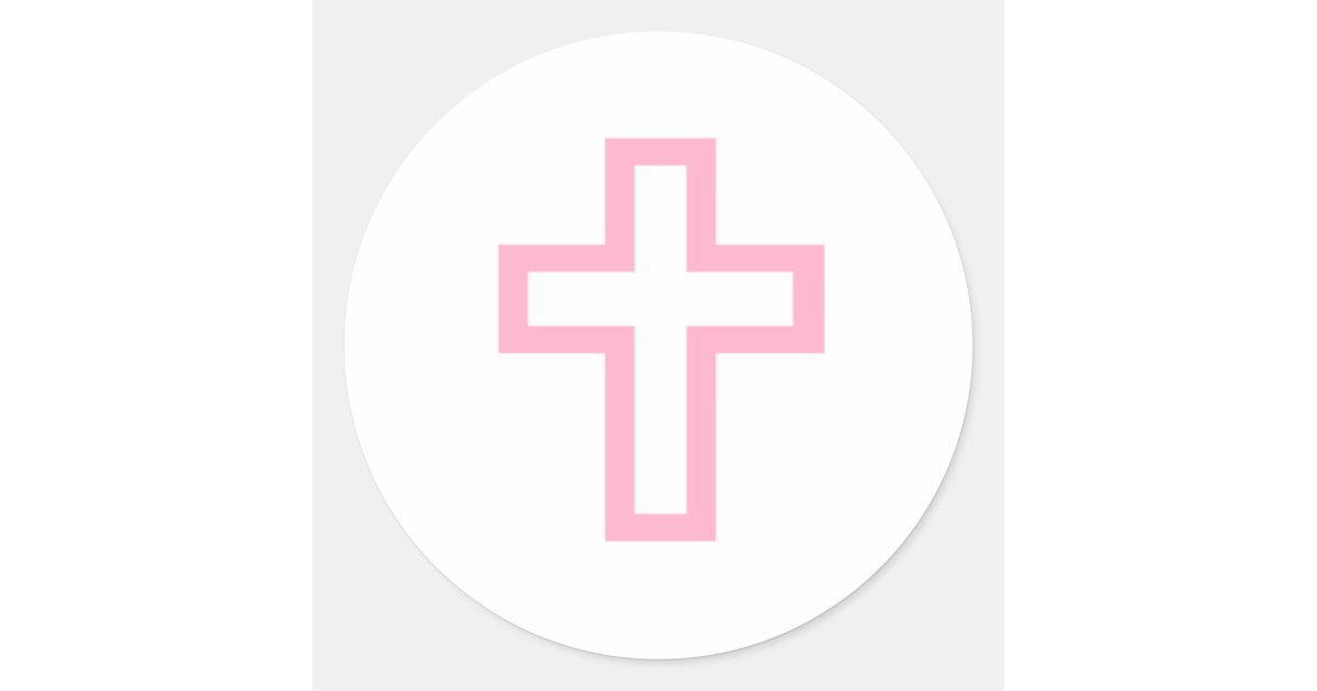 Pink Cross Button