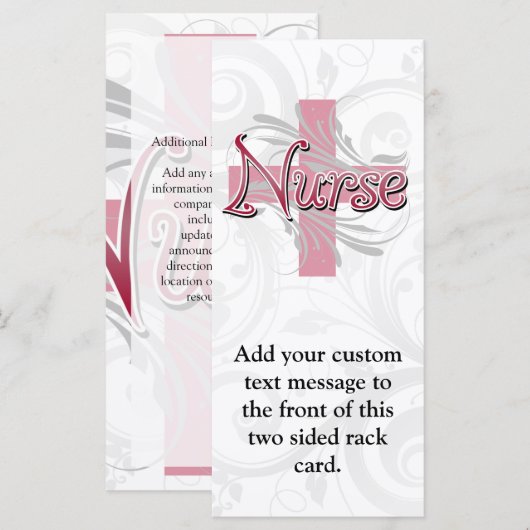 Pink Cross/Swirl Nurse (Front/Back)