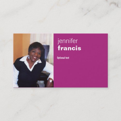 Pink Crossing Business Card