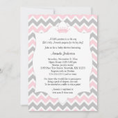 Pink Crown Baby Shower invites / girl princess (Front)