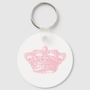 Pink Crown Keychain