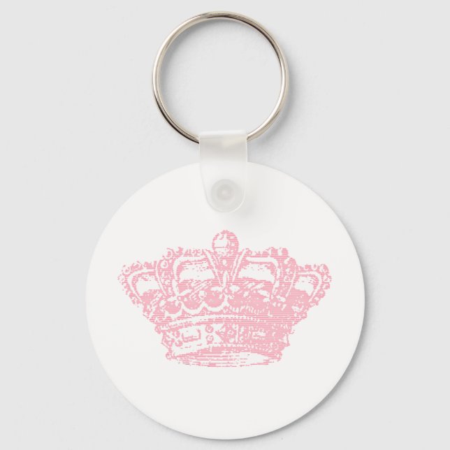 Pink Crown Keychain (Front)