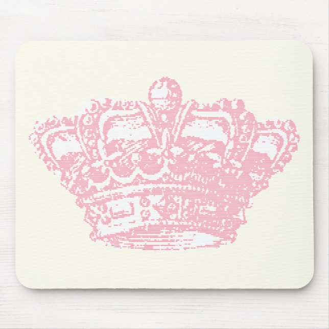 Pink Crown Mouse Pad (Front)