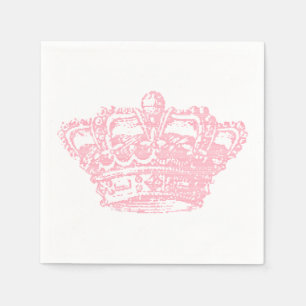 Pink Crown Napkins