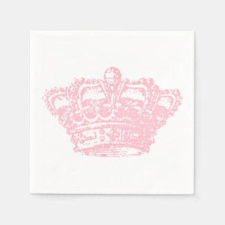 Pink Crown Napkins