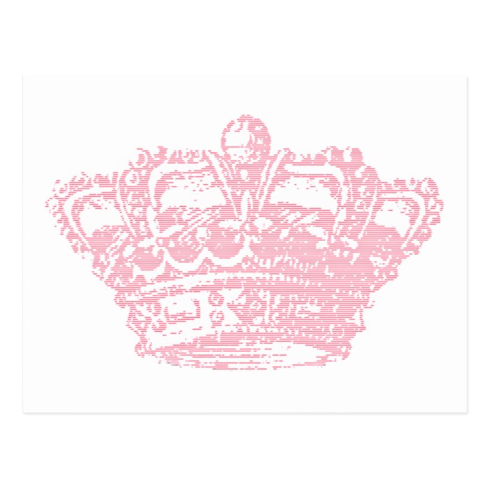 Pink Crown Postcard