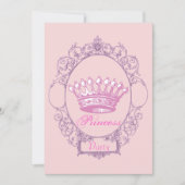 Pink Crown Princess Birthday Party invitation | Zazzle