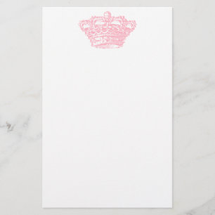 Pink Crown Stationery
