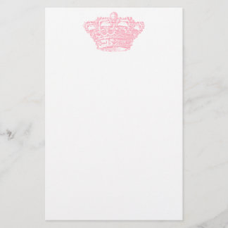 Pink Crown Stationery