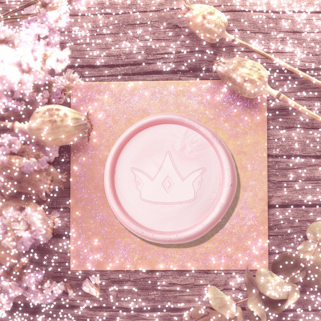 Pink Crown Wax Seal Sticker (Creator Uploaded)