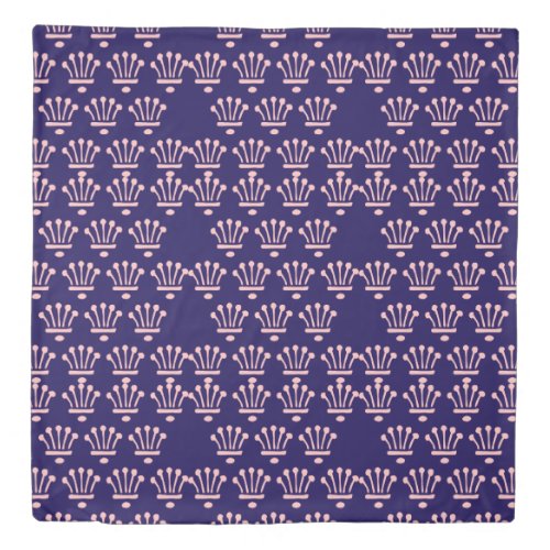 Pink Crowns Dk Blue    