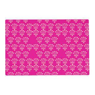 Pink Crowns Hot Pink Placemat