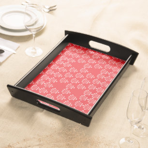Pink Crowns Red     Serving Tray