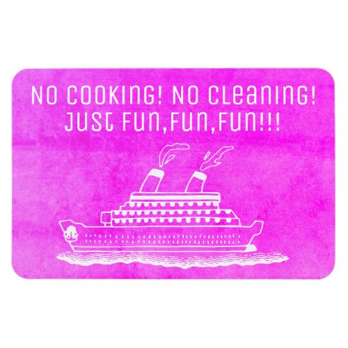 Pink Cruise Ship Cabin Stateroom Door No Cooking Magnet