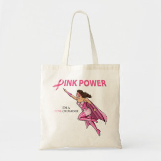 Pink Crusader Breast Cancer Awareness Tote Bag 2