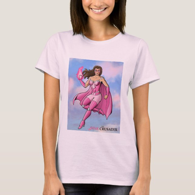 Pink Crusader T shirt Design 6 (Front)