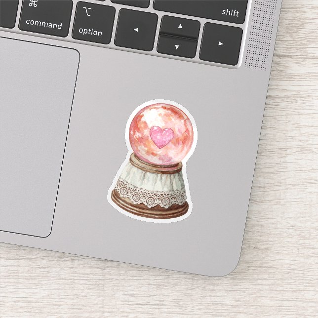 Pink Crystal Ball  Sticker (Detail)