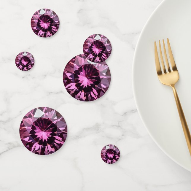 Pink Crystal Spinel Pattern Confetti (Group)