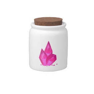 Pink Crystals Candy Jar for Princess Birthday