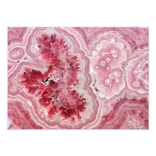 Pink Crystals Geode Photo Print (Front)