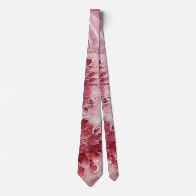 Pink Crystals Geode Tie (Front)