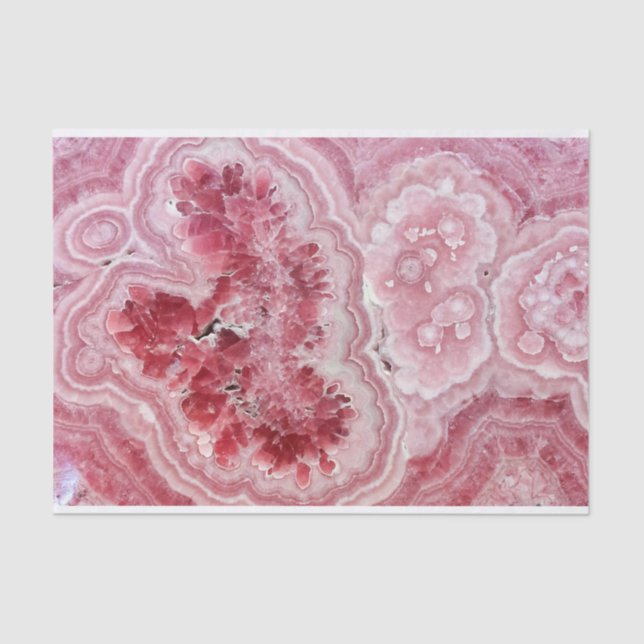 Pink Crystals Geode Tissue Paper (Front)