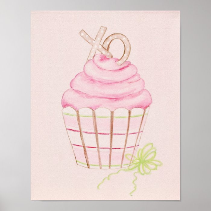 Pink Cupcake 11 x 14 Print