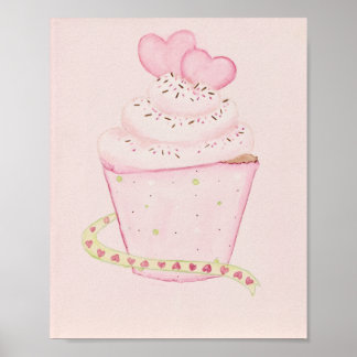 Pink Cupcake 8 x 10 print