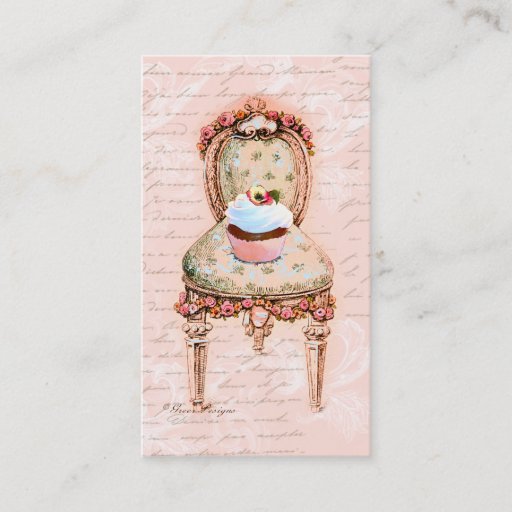 Customizable Pink Cupcake Bakery Business Profile Card Business Card