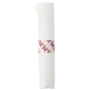 Pink Cupcake Bow Sprinkles Wedding Bridal Shower Napkin Bands