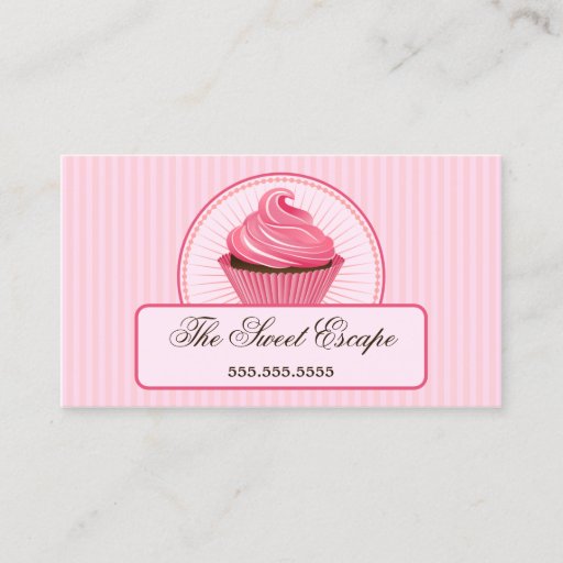 Customizable Cupcake Business Cards
