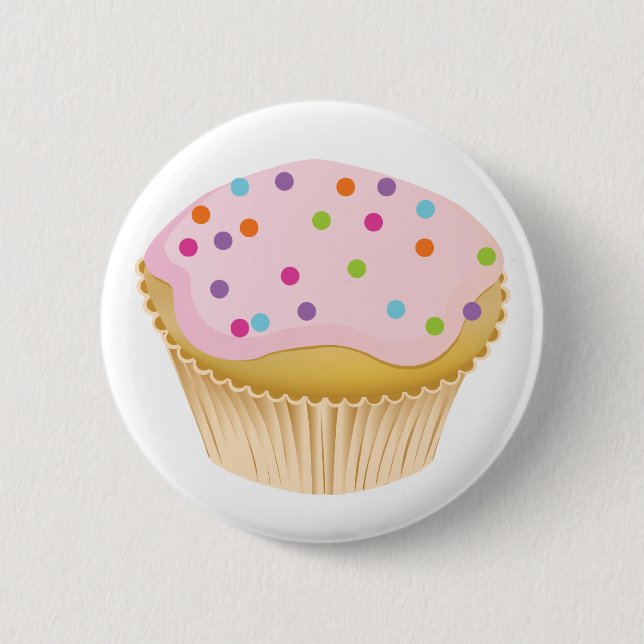Pink Cupcake Button (Front)