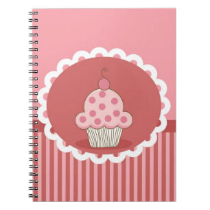 Pink Cupcake Design Notebook