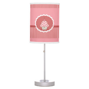 Pink Cupcake Design Table Lamp