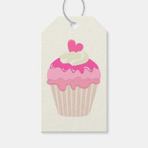 Pink Cupcake Generic All Purpose Gift Tag