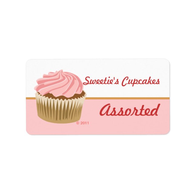 Pink Cupcake Labels (Front)