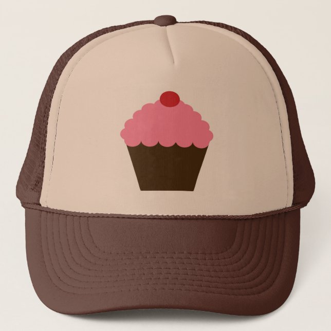 Pink Cupcake Love Trucker Hat (Front)