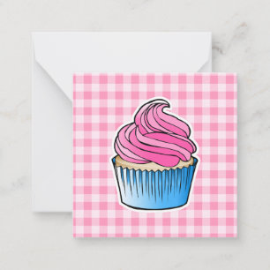 Pink Cupcake Mothers Day Note Card