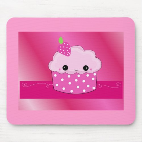 Pink Cupcake Mouse Pad