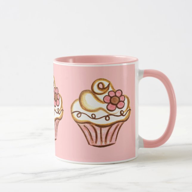 Pink Cupcake Mug (Right)