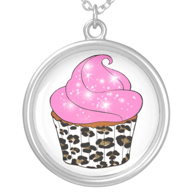 "Pink Cupcake" Necklace (Front)