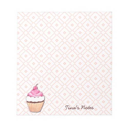 Pink Cupcake Notepad