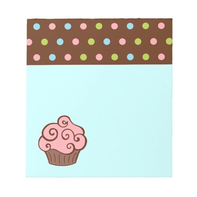 Pink Cupcake Notepad (Front)