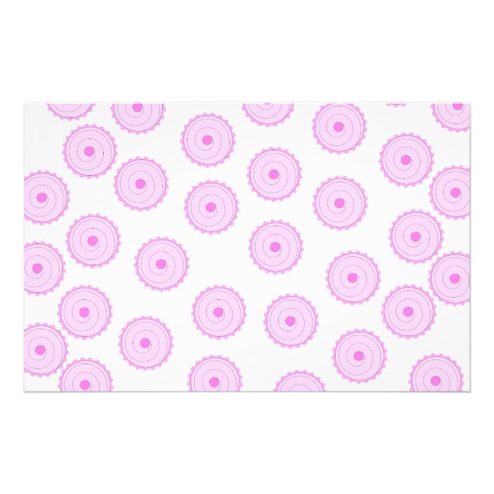Pink Cupcake Pattern. Stationery Paper
