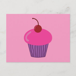 Pink Cupcake Postcard